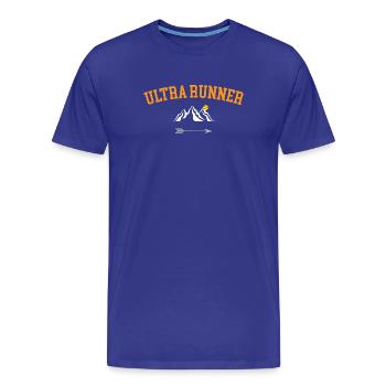 Ultra Runner - T-shirt bio Premium Homme - bleu roi - Devant - Damien (186cm)