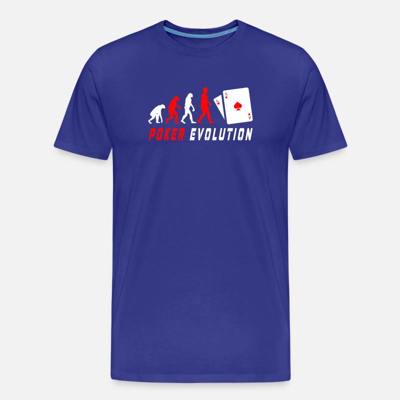 Poker Evolution - Männer Premium Bio T-Shirt - Königsblau