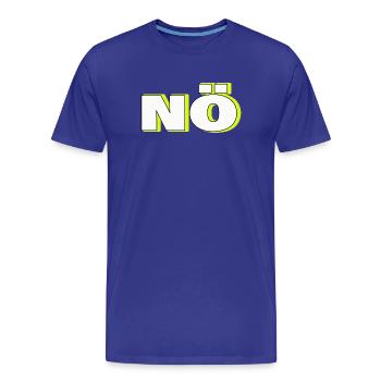 NÖ - Männer Premium Bio T-Shirt - Königsblau - Vorne - Damien (186cm)