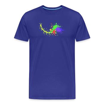 Conception de fête colorée Underground - T-shirt bio Premium Homme - bleu roi - Devant - Damien (186cm)