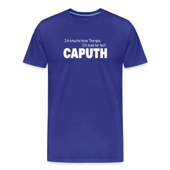 CAPUTH de la thérapie - T-shirt bio Premium Homme - bleu roi - Devant - Damien (186cm)