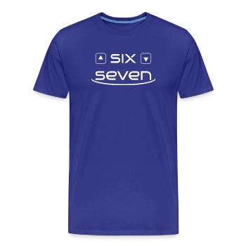 six sept - T-shirt bio Premium Homme - bleu roi - Devant - Damien (186cm)