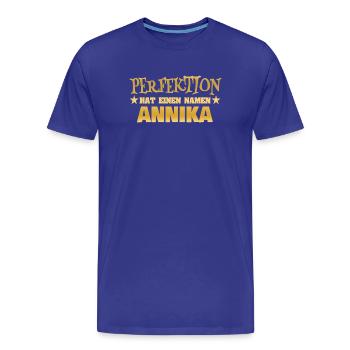 Frauenname Annika - Männer Premium Bio T-Shirt - Königsblau - Vorne - Damien (186cm)