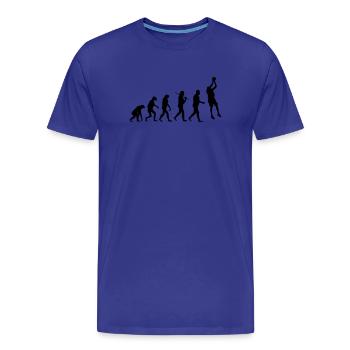 Basketballer - Männer Premium Bio T-Shirt - Königsblau - Vorne - Damien (186cm)