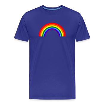 Regenbogenbogen  - Männer Premium Bio T-Shirt - Königsblau - Vorne - Damien (186cm)