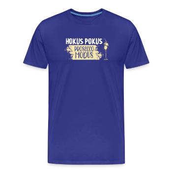 Hokus Pokus Prosecco Modus - Männer Premium Bio T-Shirt - Königsblau - Vorne - Damien (186cm)