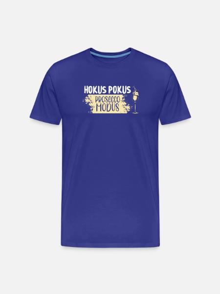Hokus Pokus Prosecco Modus - Männer Premium Bio T-Shirt - Königsblau