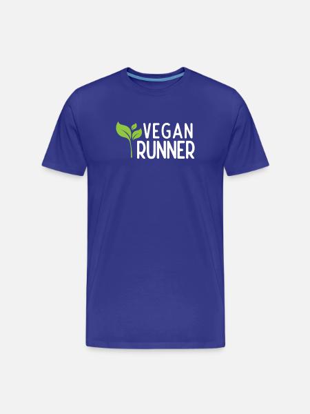 Vegan Runner - Men's Premium Organic T-Shirt - royal blue