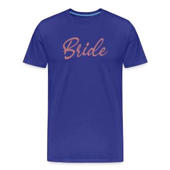 Braut passende Verlobung Brautdusche Hochzeit - Männer Premium Bio T-Shirt - Königsblau - Vorne - Damien (186cm)