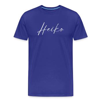 Heiko Name T-Shirt Geschenk Für Männer - Männer Premium Bio T-Shirt - Königsblau - Vorne - Damien (186cm)