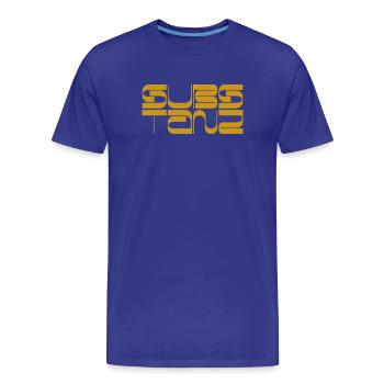 SubS Tanz Gold - Männer Premium Bio T-Shirt - Königsblau - Vorne - Damien (186cm)