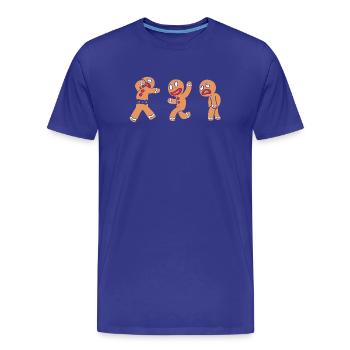 Gingerbread man Christmas gingerbread - Men's Premium Organic T-Shirt - royal blue - Front - Damien (186cm)