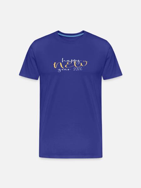 Happy New Year 2026 - Men's Premium Organic T-Shirt - royal blue