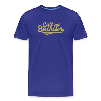 Licence 2026 Remise des diplômes - T-shirt bio Premium Homme - bleu roi - Devant - Damien (186cm)