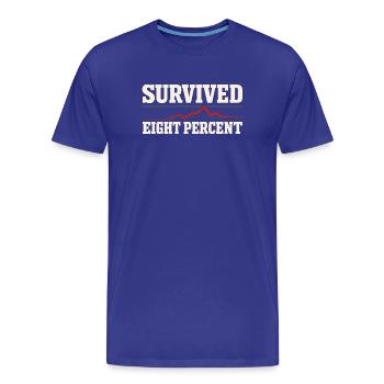 Courtiers en prêts hypothécaires, agents de prêt, - T-shirt bio Premium Homme - bleu roi - Devant - Damien (186cm)