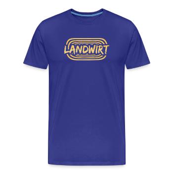 Collègue agriculteur - T-shirt bio Premium Homme - bleu roi - Devant - Damien (186cm)