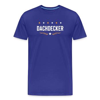 Dachdecker Beruf - Männer Premium Bio T-Shirt - Königsblau - Vorne - Damien (186cm)