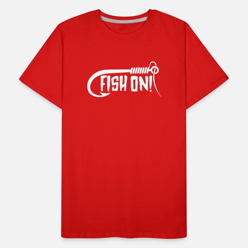 Pêcheur, pêcheur, pêche, dire, pêche T-shirt bio Premium Homme