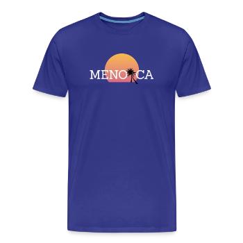 Menorca - Männer Premium Bio T-Shirt - Königsblau - Vorne - Damien (186cm)