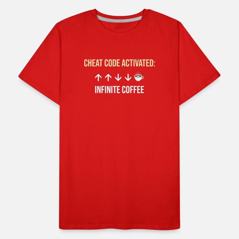 Code Triche Actif Café Infini T-shirt bio Premium Homme