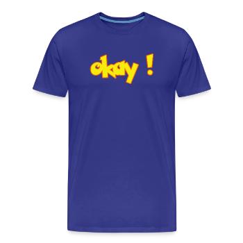 d’accord - T-shirt bio Premium Homme - bleu roi - Devant - Damien (186cm)