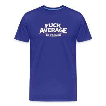 Be Farmer statt Durchschnitt - Männer Premium Bio T-Shirt - Königsblau - Vorne - Damien (186cm)