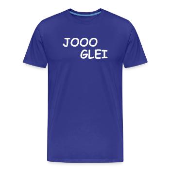 JOOO GLEI - T-shirt bio Premium Homme - bleu roi - Devant - Damien (186cm)