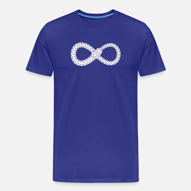Endlose Schlangenschleife - Männer Premium Bio T-Shirt - Königsblau