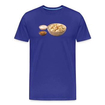 Vareniki - T-shirt bio Premium Homme - bleu roi - Devant - Damien (186cm)