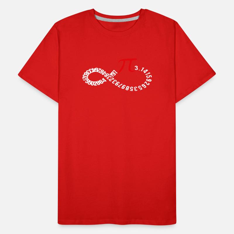 Infinite Pi Digits Ouroboros Men's Premium Organic T-Shirt