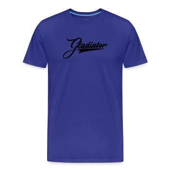 gladiator combat héros autocollant autocollant boîte mma - T-shirt bio Premium Homme - bleu roi - Devant - Damien (186cm)