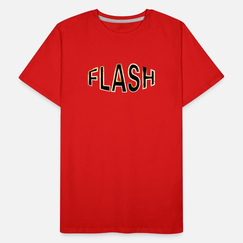 Étiquette FLASH avec flashs T-shirt bio Premium Homme