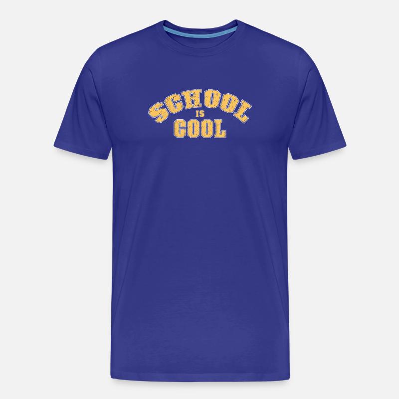 Schule ist cool - Männer Premium Bio T-Shirt - Königsblau