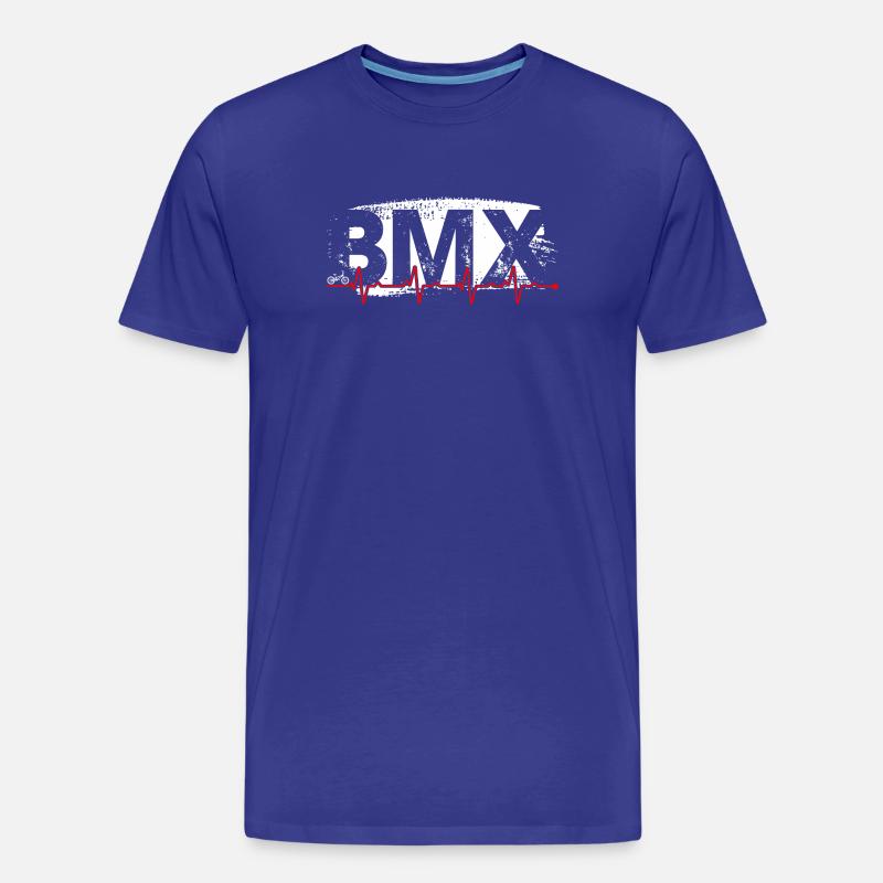 BMX Pulse Graffiti - Männer Premium Bio T-Shirt - Königsblau