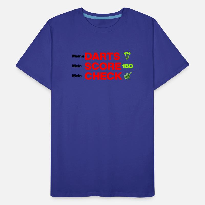 Mes fléchettes, mon score, mon chèque T-shirt bio Premium Homme