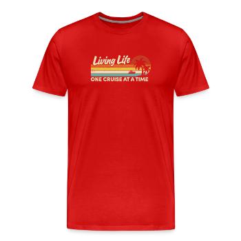 Kreuzfahrtschiff Sommerurlaub - Männer Premium Bio T-Shirt - Rot - Vorne - Damien (186cm)