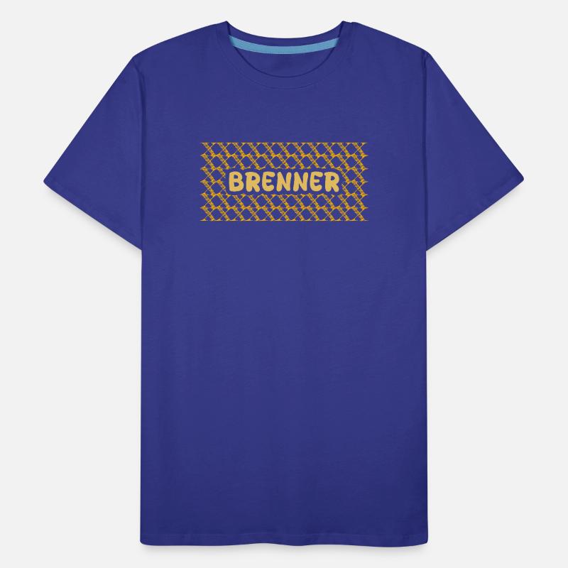 Burner Yellow Net Pattern Men's Premium Organic T-Shirt