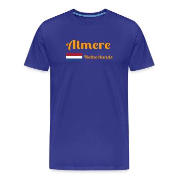 Almere Niederlande - Stilvolle Drucke - Männer Premium Bio T-Shirt - Königsblau - Vorne - Damien (186cm)