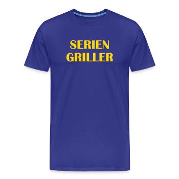 Seriengriller - die Lizenz zum Grillen Grillchef - Männer Premium Bio T-Shirt - Königsblau - Vorne - Damien (186cm)