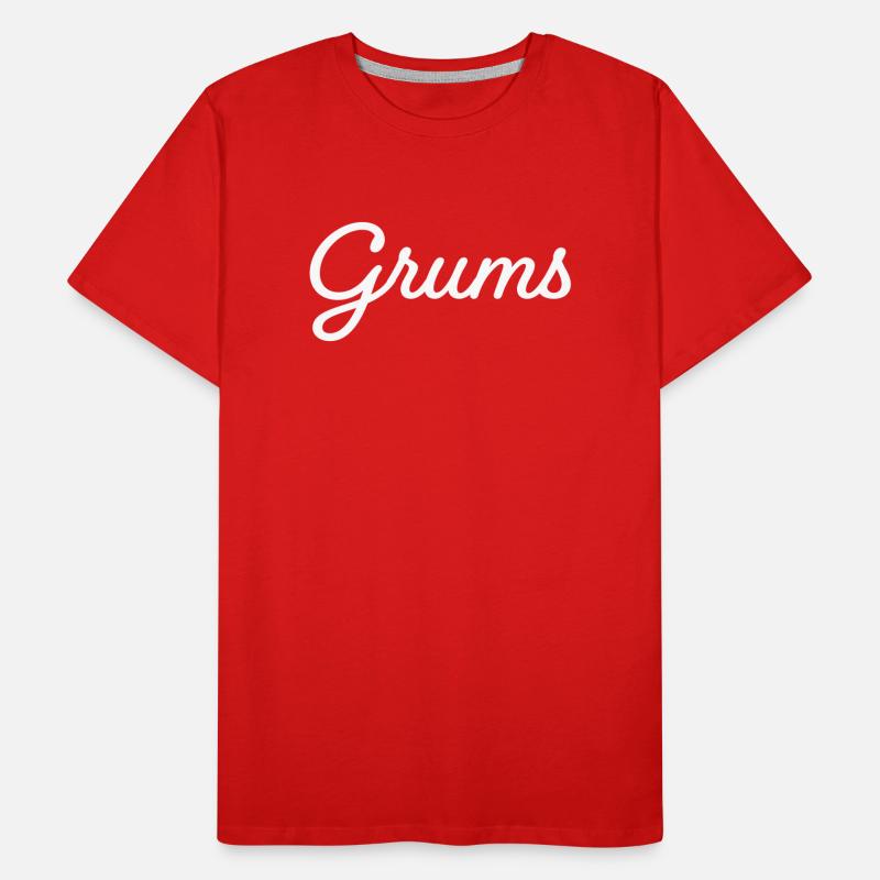 Grums blanc T-shirt bio Premium Homme