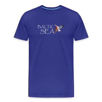 Mer Baltique Mer Baltique Drôle Mouette Maritime - T-shirt bio Premium Homme - bleu roi - Devant - Damien (186cm)