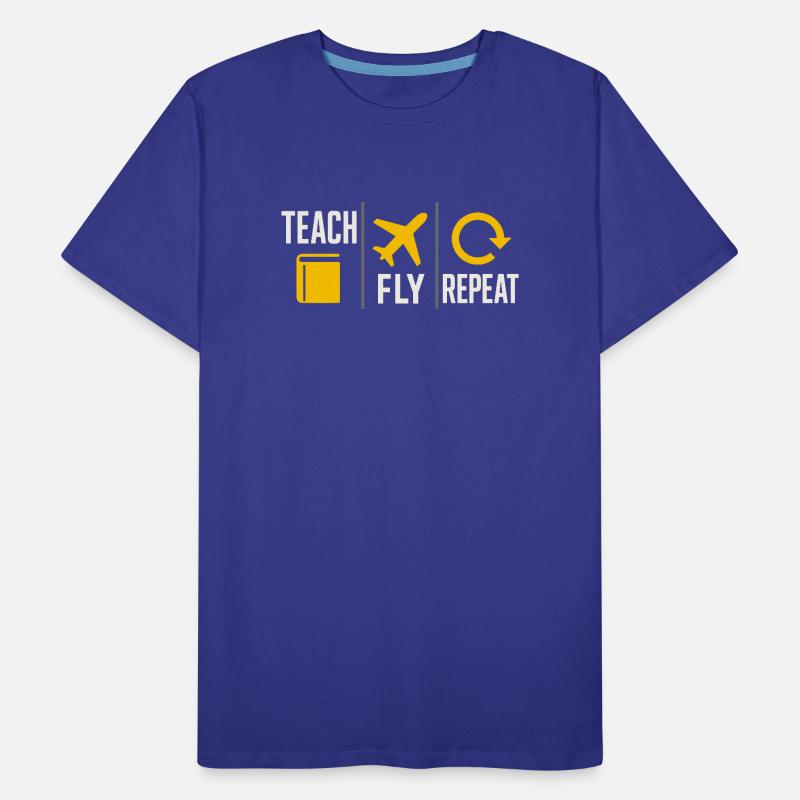 Flight Instructor Cfi Pilot Aviation Instructor Men's Premium Organic T-Shirt