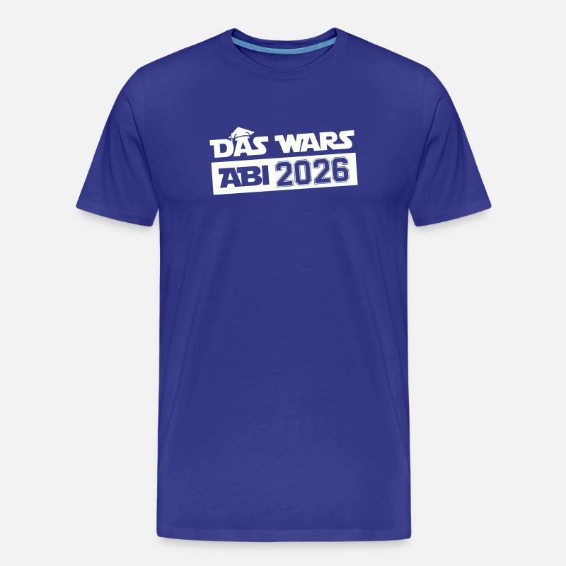 DAS WARS Abi 2026 - Männer Premium Bio T-Shirt - Königsblau