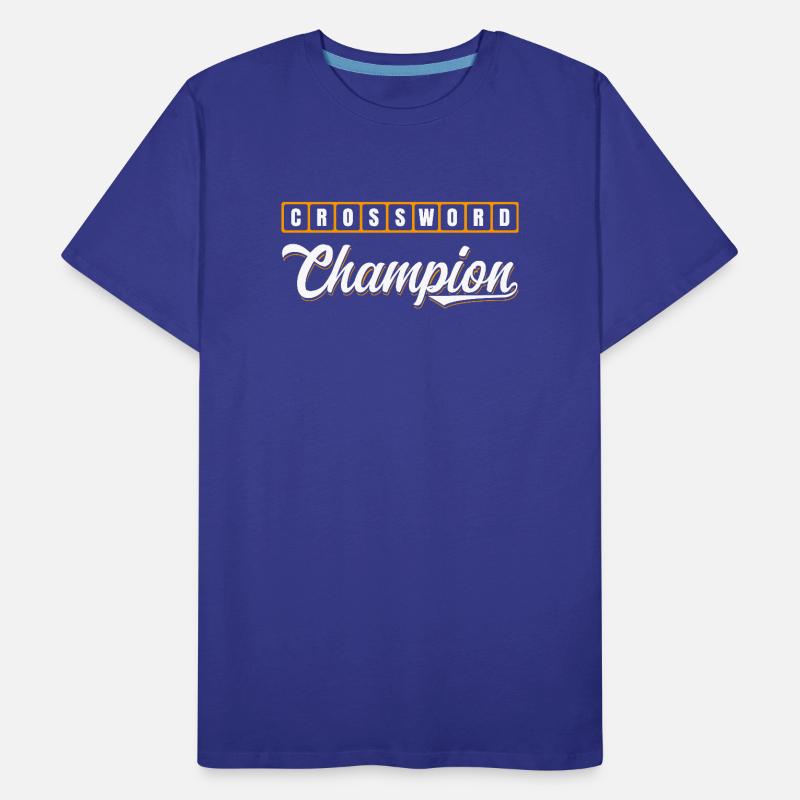 Conception typographique de Champion des mots croisés T-shirt bio Premium Homme