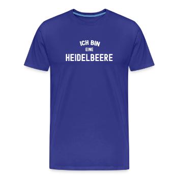 ICH BIN EINE HEIDELBEERE Karneval Beere Blaubeeren - Männer Premium Bio T-Shirt - Königsblau - Vorne - Damien (186cm)