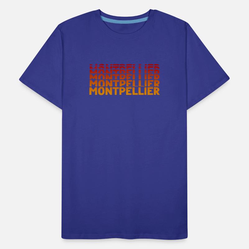 Montpellier Typography Men's Premium Organic T-Shirt