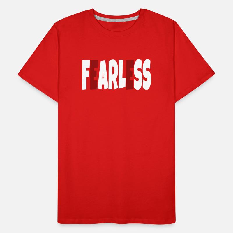 Intrépide - texte simple T-shirt bio Premium Homme