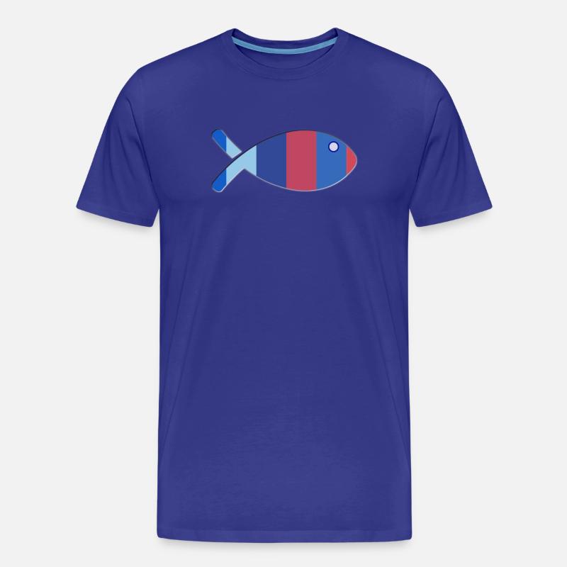 FISCH - Männer Premium Bio T-Shirt - Königsblau
