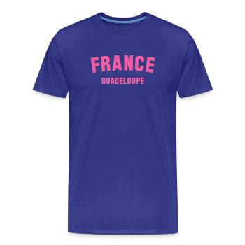Guadeloupe France - Männer Premium Bio T-Shirt - Königsblau - Vorne - Damien (186cm)