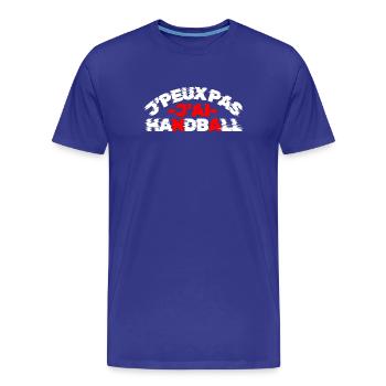 Ich kann nicht, ich habe Handball | Handball-T-Shirt Brummen - Männer Premium Bio T-Shirt - Königsblau - Vorne - Damien (186cm)